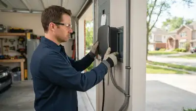 Electric vehicle charger installation by a licensed electrician in Naperville, IL
