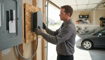 Electric vehicle charger installation with dedicated circuit and conduit in Naperville, IL