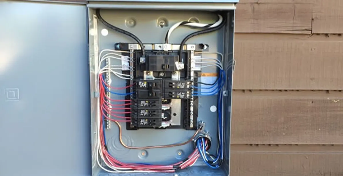 electrical panel upgrade service featuring newly installed electrical panel wired by licensed electricians in Naperville, IL