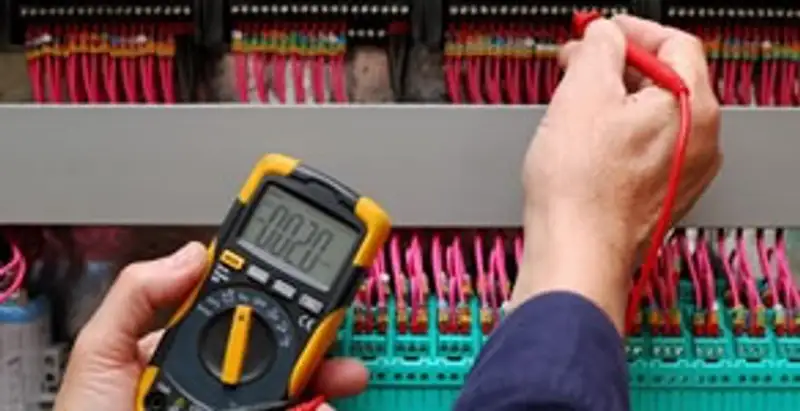 electrical service showing professional testing and troubleshooting of electrical panel by licensed electricians in Naperville, IL