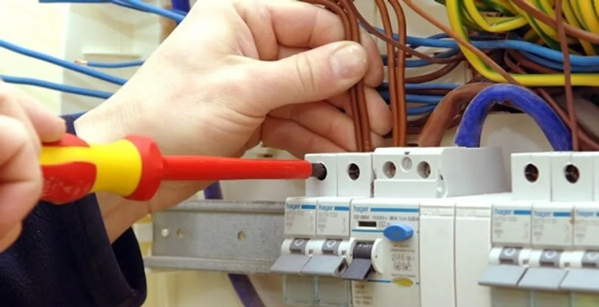 electrician services performing professional electrical panel wiring and connections in Naperville, IL