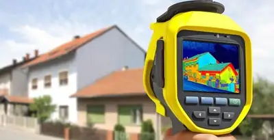 home energy audit service performing exterior thermal inspection to identify energy loss in Naperville, IL