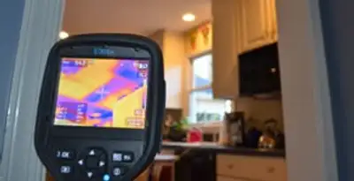 home energy audit service using thermal imaging to evaluate electrical efficiency inside a home in Naperville, IL