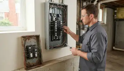 Electrical panel upgrade in an older Naperville, IL home for safer, modern power needs