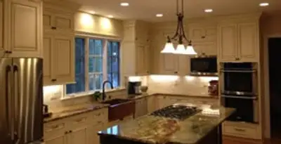 Recessed lighting installation enhancing interior lighting by professional electricians in Naperville, IL