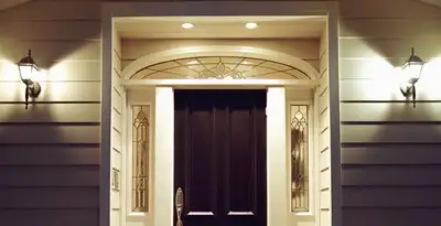 security light installation services with professionally installed entryway lighting in Naperville, IL