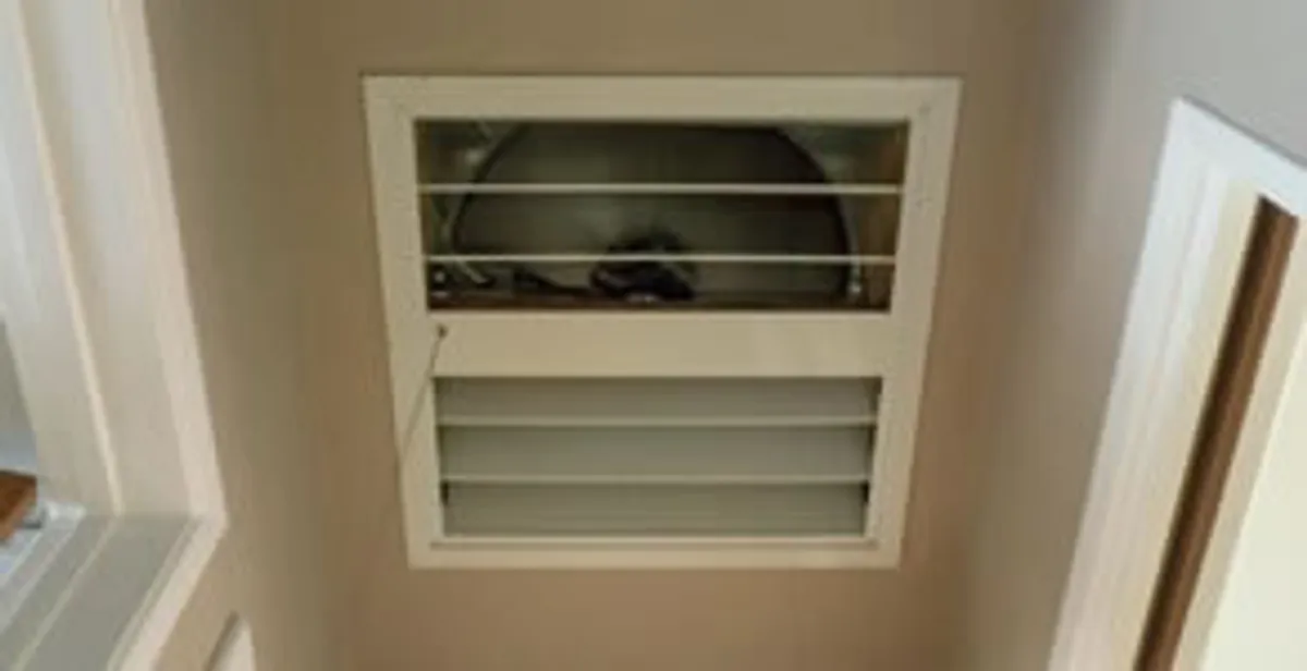 whole house fan installation services with ceiling-mounted ventilation system in Naperville, IL